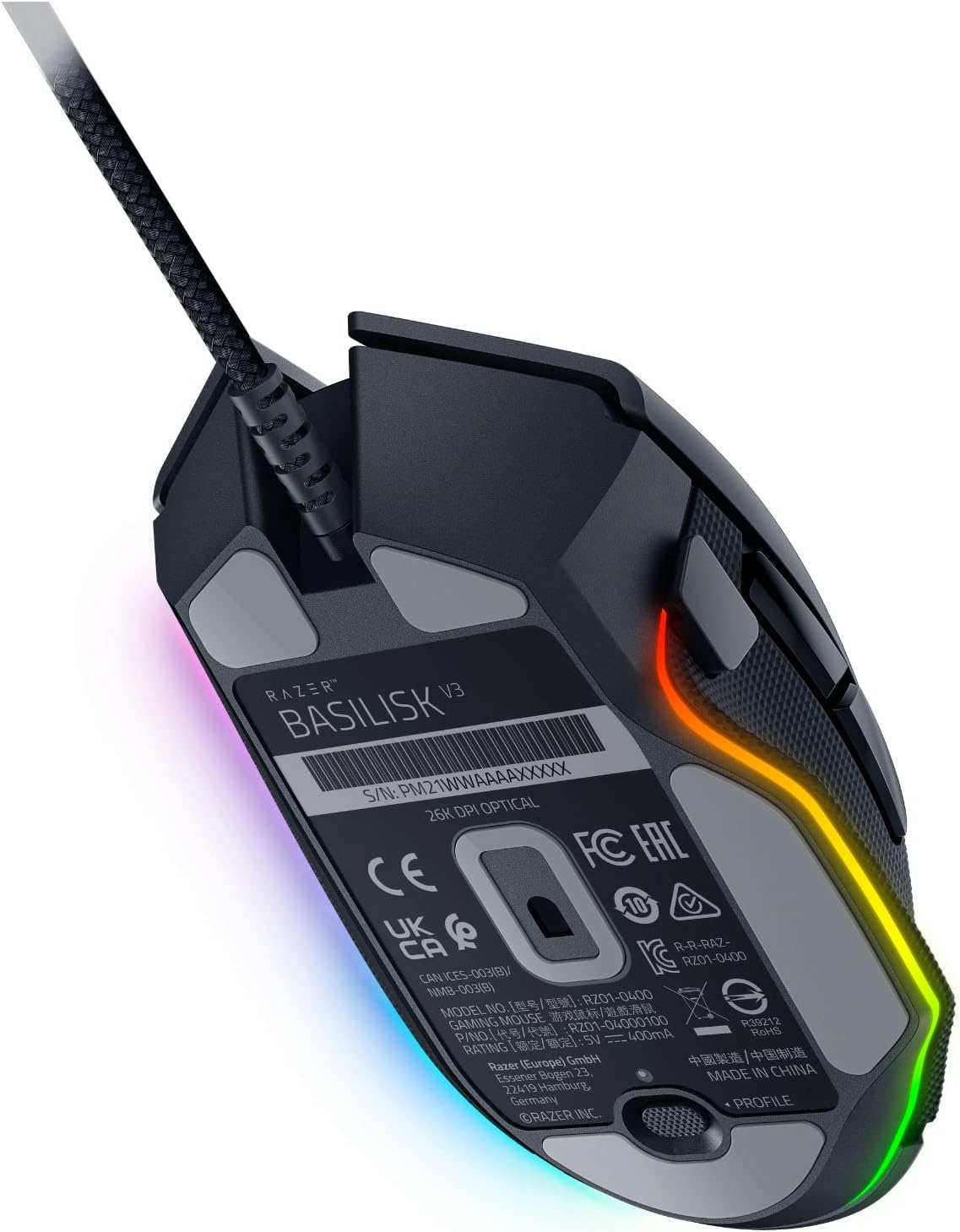 Razer Mouse Basilisk V3 Ergonomic Gaming Razer Mouse Basilisk V3 Ergonomic Gaming